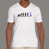 Cric-evolution Batting Men's v neck T-shirt online india