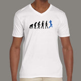 Cric-evolution Bowling Men's v neck T-shirt online india
