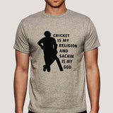 Cricket is My Religion & Sachin Is My God Men's T-shirt