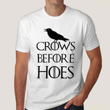 crows before hoes got funny t-shirt india