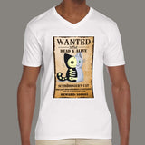Schrödinger's Cat Wanted Men's v neck T-shirt online india