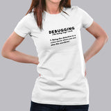 Debugging Definition Funny Coding Programming T-Shirt For Women