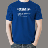 Debugging Definition Funny Coding Programming T-Shirt For Men India