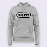 Delete Button  Funny Programming T-shirt For Women