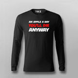 Deleting My Dirty Mind Please Wait Full Sleeve  T-shirt For Men Online Teez