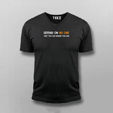 Depend On No One Only You Can Ensure You Win T-shirt V-neck For Men Online India