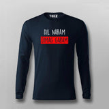 Dil Naram Dimag Garam Funny Hindi Meme T-shirt For Men