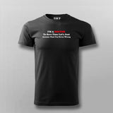 I Am A Doctor funny T-shirt For Men
