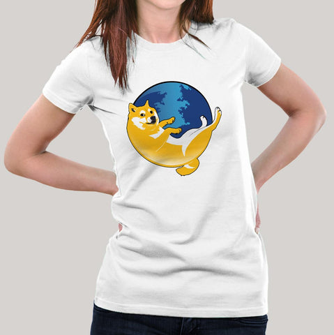 Doge Trolls Firefox Women's Meme T-shirt