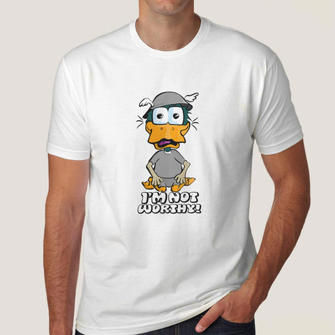 Doppler Duck - I am not Worthy - Men's T-shirt