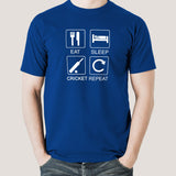 Eat Sleep Cricket Repeat Men's T-shirt