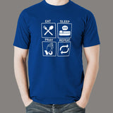 Eat Sleep Pray Repeat Christian Lover T-Shirt For Men