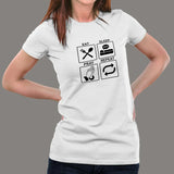 Eat Sleep Pray Repeat Christian Lover T-Shirt For Women