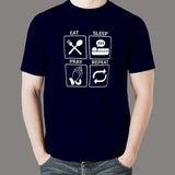 Eat Sleep Pray Repeat Christian Lover T-Shirt For Men