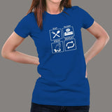 Eat Sleep Pray Repeat Christian Lover T-Shirt For Women india