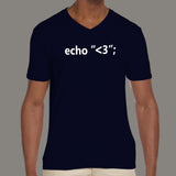 echo love Men's PHP programmers v neck t-shirt online india