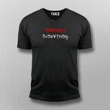 Encrypt Everithing Programming V Neck T-Shirt For Men 