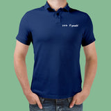 Funny Python Shell Code F-string >>> f yeah Polo T-Shirt For Men