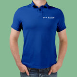Funny Python Shell Code F-string >>> f yeah Polo T-Shirt For Men India