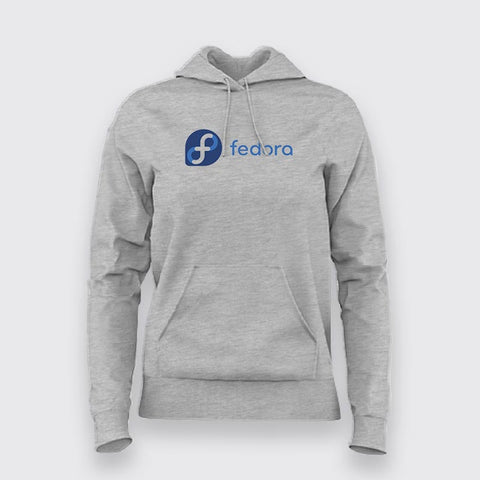 Fedora Logo Hoodies For Women