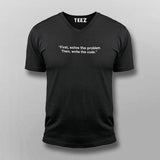 First solve the problem then write code V Neck t shirt for Men