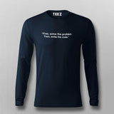 Buy This First solve the problem then write code t shirt for Men