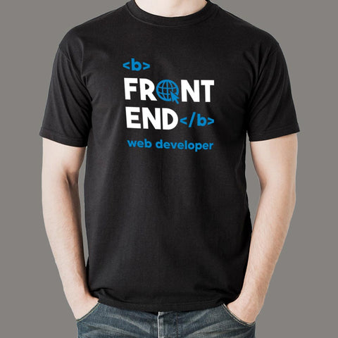 Front End Web Developer T-Shirt For Men Online India