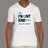 Front End Web Developer V-Neck T-Shirt For Men Online