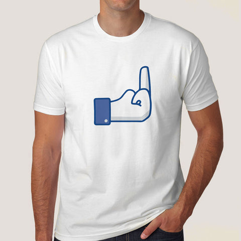Fuck you facebook button tshirt india