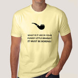 Sherlock holmes dialogue t-shirt india