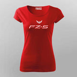 FZ-S Yamaha Logo Biker T-Shirt For Women