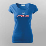 FZ-S Yamaha Logo Biker T-Shirt For Women