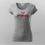 FZ-S Yamaha Logo Biker T-Shirt For Women