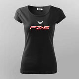 FZ-S Yamaha Logo Biker T-Shirt For Women Online Teez