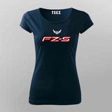 FZ-S Yamaha Logo Biker T-Shirt For Women