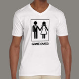 Game Over After Marriage - Men's v neck T-shirt online