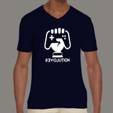 Gaming Revolution Men's attitude v neck T-shirt online india