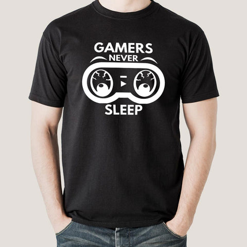Gamer's Never Sleep - Men's T-Shirt online india