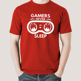 Gamer's Never Sleep - Men's T-Shirt