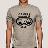 Gamer's Never Sleep - Men's T-Shirt