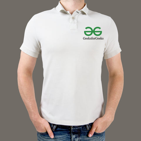 geeks for geeks Men's Polo T-Shirt