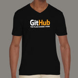 Github - The place where I Fork Men's Programming and  v neck T-shirt  online india