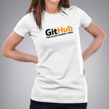 Github - The place where I Fork Women's Programming T-shirt India
