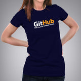 Github - The place where I Fork Women's Programming T-shirt India