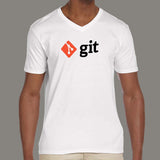 Github Logo Men's Programming v neck  T-shirt online india