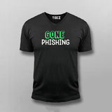 Gone Phishing V-neck T-shirt For Men Online India