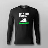 GOT A ERROR PROGRESS! Funny Quotes T-shirt For Men Online India