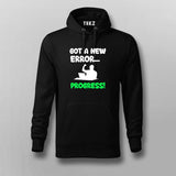 GOT A ERROR PROGRESS! Funny Quotes Hoodies For Men Online India