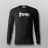 Happiness Funny Hindi T-shirt For Men