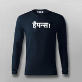 Happiness Funny Hindi T-shirt For Men